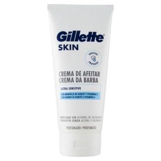 کرم اصلاح صورت ژیلت ضد حساسیت کلمبیایی Gillette مدل Sensitive Shaving حجم 175 میل