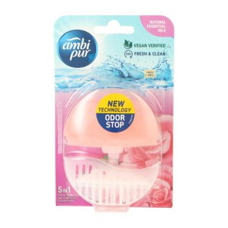 خوشبو کننده آمبی پور Ambi pur 5in1 مناسب توالت فرنگی رایحه رز و گریپ فروت حجم 55 میل