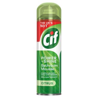 اسپری فومی سیف Cif جرمگیر و براق کننده حمام رایحه مرکبات حجم ۵۰۰ میل