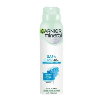 اسپری ضد تعریق گارنیر (Garnier) مدل Mineral Saf & Temiz با ماندگاری 48 ساعته
