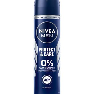 اسپری دئودورانت مردانه نیوا بدون المینیوم ۱۵۰ میل protect and care