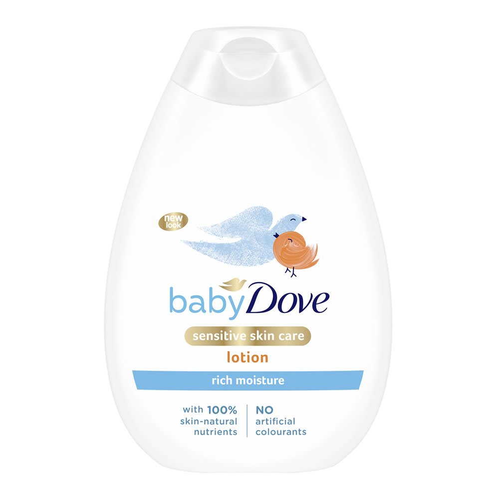 لوسیون بدن کودک داو ضد حساسیت مدل Dove Rich Moisture حجم 400 میل